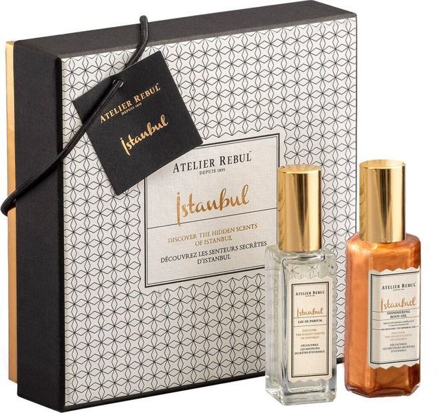 Подарунковий набір парфуми та олійка для тіла з шимером Atelier Rebul Istanbul Shimmer Kit 00542 фото