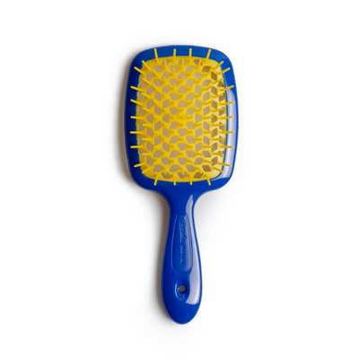 Щітка для волосся JANEKE SUPERBRUSH синя з жовтим 8284 фото