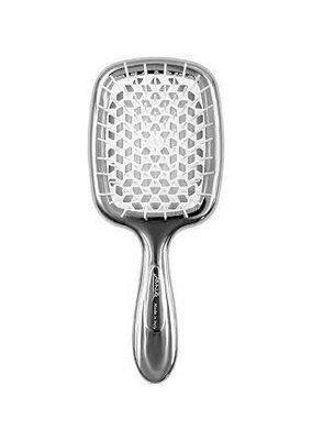 Щітка для волосся JANEKE SUPERBRUSH срібна з білим 8054 фото