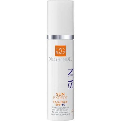 Зволожувальний флюїд для захисту від ультрафіолету з SPF 30 містить ектоїн, мікро та класичну гіалуронову кислоту Dr. Grandel Sun Expert Face Fluid SPF 30 50ml 00299 фото
