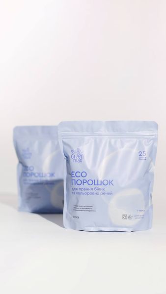 ЕКО порошок для прання білих та кольорових речей Choice Green max 1 кг 00063 фото